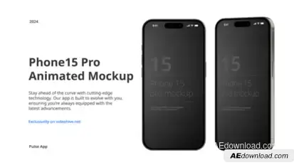 Phone 15 Pro App Presentation Mockup Product Promo template preview