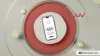 iPhone 15 Screen Mockup Scene Product Promo template preview