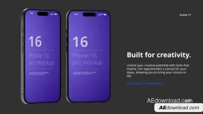 Phone 16 App Presentation Mockup Product Promo template preview