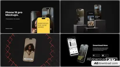 Phone 16 Pro Mockups Product Promo template preview