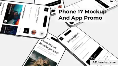 Phone 17 Mockup And App Promo Product Promo template preview