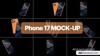Phone 17 Mockup Promo Video Displays template preview