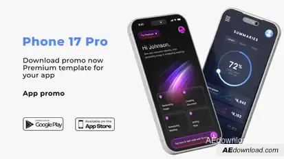 Phone 17 Pro Max Mockup | App promo Product Promo template preview