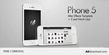 Phone 5 Commercial Video Displays template preview