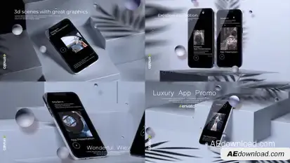 Phone App Mockup Product Promo template preview
