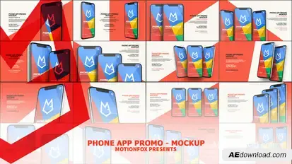 Phone App Presentation - Mockup Pack Product Promo template preview