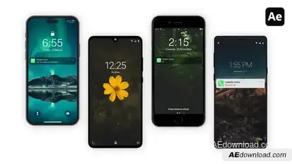Phone Lock Screens Elements template preview