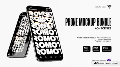 Phone Mockup Bundle Product Promo template preview