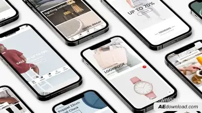 Phone Mockup Presentation Product Promo template preview