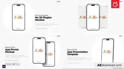 Phone Pro15 Mockup Pack | App Preview Product Promo template preview