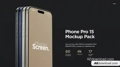 Phone Pro15 Mockup Pack Product Promo template preview