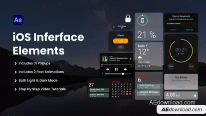 Phone UI Elements Elements template preview