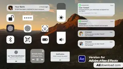 Phone UI Interface Elements template preview