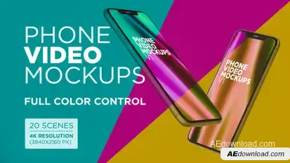Phone Video Mockups V1 Product Promo template preview