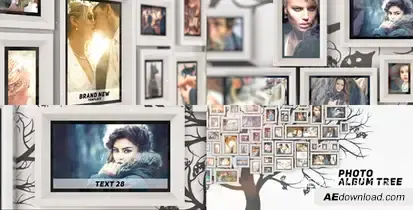 Photo Album Tree Video Displays template preview