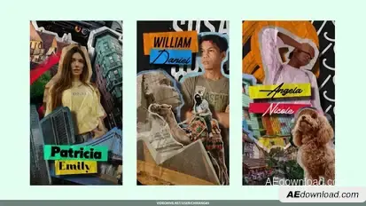 Photo Collage Stories Openers template preview