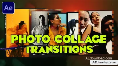 Photo Collage Transitions Elements template preview