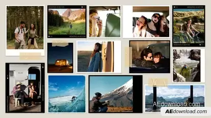 Photo Collage Video Template Elements template preview