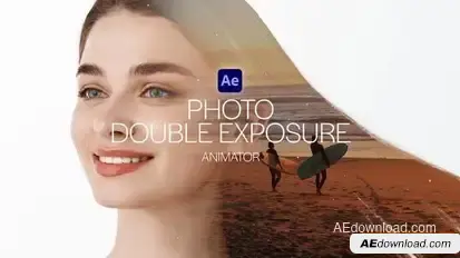 Photo Double Exposure Animator Openers template preview