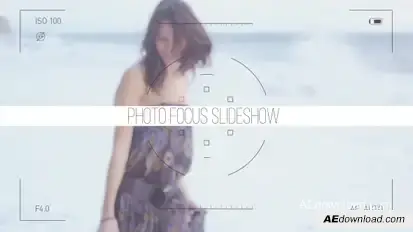 Photo Focus Frames Slideshow Video Displays template preview