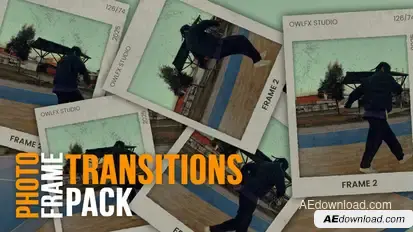 Photo Frame Transitions Pack Video Displays template preview