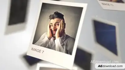 Photo Gallery - Falling Photos Video Displays template preview
