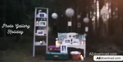 Photo Gallery - Forest Video Displays template preview