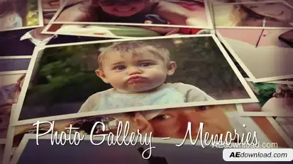 Photo Gallery - Memories Video Displays template preview