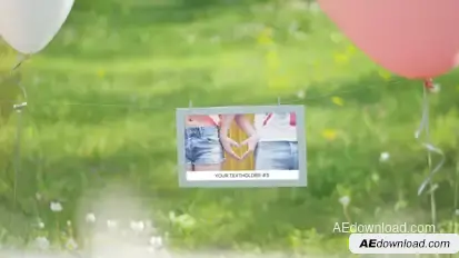 Photo Gallery - Our Happy Day Video Displays template preview