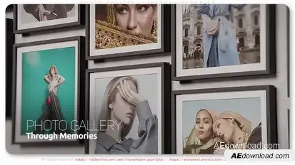 Photo Gallery - Through Memories Openers template preview