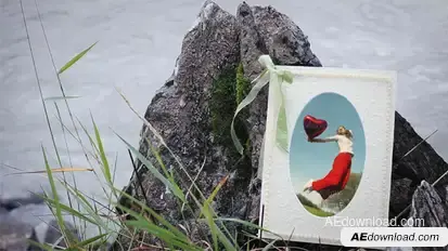 Photo Gallery after the Rain Video Displays template preview