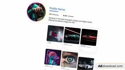 Videohive Photo Gallery Promo Simple Video Displays template preview