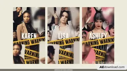 Photo Gallery Warning Stories Elements template preview