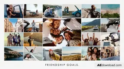 Photo Grid Video Template Elements template preview