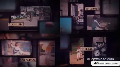 Photo History Slideshow Video Displays template preview