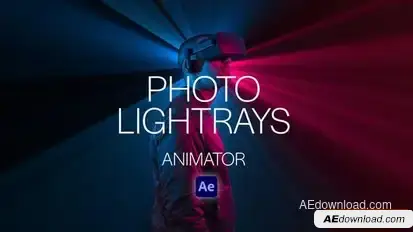 Photo LightRays Animator Openers template preview