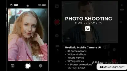 Photo Shooting - Mobile Camera Elements template preview