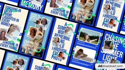 Photo Slide Show Summer Video Displays template preview