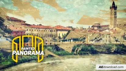 Panorama Slideshow Video Displays template preview