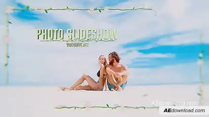 Flower Photo Slideshow Video Displays template preview