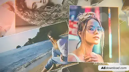 Romantic Photo Slideshow Video Displays template preview