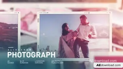 Romantic Photo Slideshow Video Displays template preview