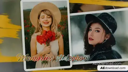 Photo Slideshow - Bright Memories Video Displays template preview