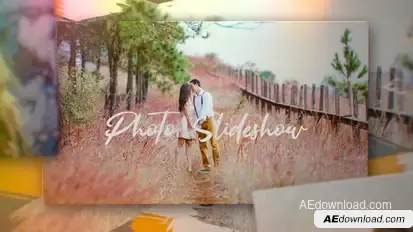 Photo Slideshow - Just Be Happy Video Displays template preview