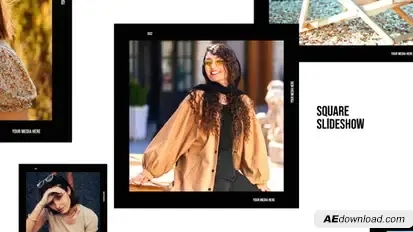 Photo Slideshow - Square Slideshow Elements template preview