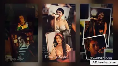 Photo Slideshow Vertical 3in1 Video Displays template preview