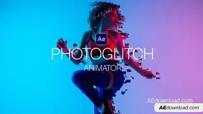 PhotoGlitch Animator Openers template preview
