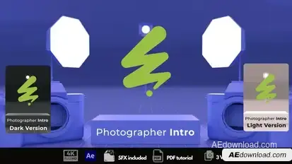 Photographer Intro Logo Stings template preview