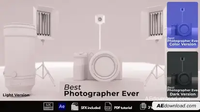 Photographer Intro Logo Stings template preview