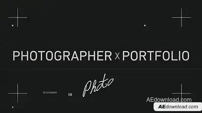 Photographer Portfolio Video Displays template preview